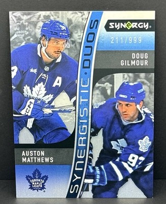 Auston Matthews / Doug Gilmour 2023-24 UD Synergy Synergistic Duos /999 Leafs