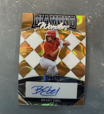 2024 Leaf Metal - Diamond Wonders Brady Ebel #DW-BE1 Gold /1 (AU, RC)