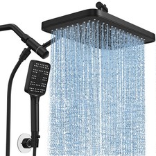 Rain Shower Head with Handheld Spray Combo Set, Adjustable 12" Rainfall Dual ...