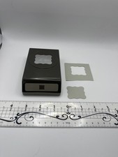 Stampin Up Ornate Product Label Tag Punch Stamp Curly Label