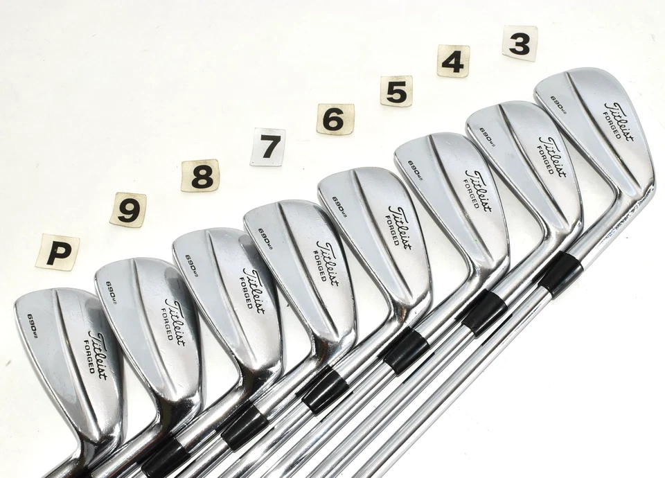 Titleist 690MB 8p 3-4-5-6-7-8-9-Pw RH Golf Iron Set Stiff DG S300 Club 690 MB - Image 2 of 4