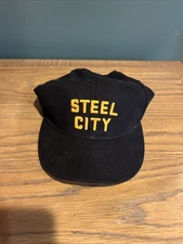 Steel City Hat Trucker SnapBack Foam Vintage Style Pittsburgh USA Black