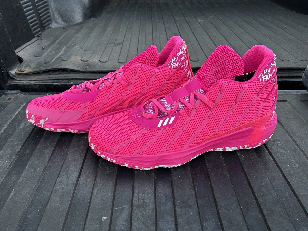 Adidas Dame 7 I AM My Own Fan Team‎ Basketball Shoes Pink Rare FY9359 Mens 13 Adidas Dame 7 I Am My Own Fan - Team Shock Pink for sale | eBay main image 4