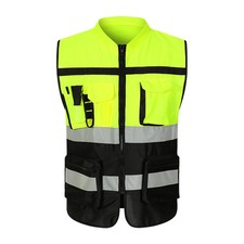 Adjustable Security Vests Safety High Visibility Vest Traffic Night Outdoor For