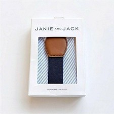 Janie and Jack Baby Boy 0-6 Months Striped Suspenders