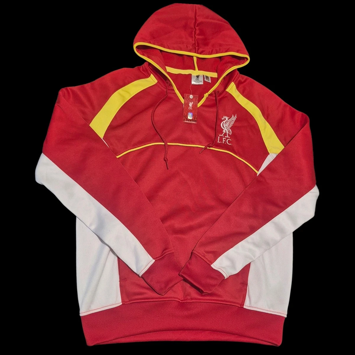 Polykatoen Hoodie Met Capuchon Liverpool FC Officiële Hoody Voor Heren - Fleece Met Liverbird Crest, YNWA Print En Capuchon Officiële Voetbal Trui Polykatoen Hoodie Met Capuchon Liverpool FC Officiële Hoody Voor Heren - Fleece Met Liverbird Crest, YNWA Print En Capuchon Officiële Voetbal Trui