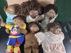 6 Vintage African American Cabbage Patch Kids Dolls, Coleco & Hasbero