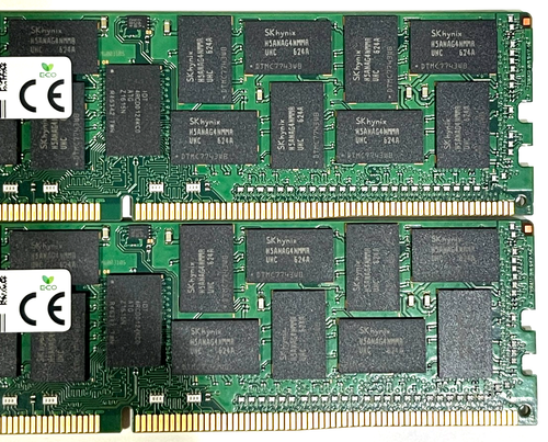 SK Hynix 128GB DDR4 Kit 2 x 64GB LRDIMM PC4-2400T Server Memory HMAA8GL7MMR4N-UH - Picture 4 of 6
