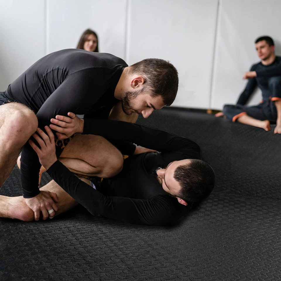 BalanceFrom Fitness 96 Sq Ft Interlocking EVA Foam Exercise Mat Tiles, Black - Image 4 of 4