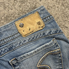 Silver Jeans CUT-OFFS Denim Shorts Womens 27 Low Rise Distressed Blue — photo 8