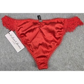 NWT For Love and Lemons Skivvies Red Side Undie Cheeky Lace Detail Panties
