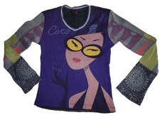 Custo Barcelona Rare T-Shirt y2k kawaii Coco Chanel Iconic Vintage graphik cute