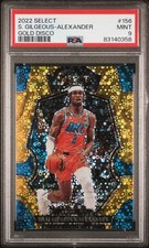 2022 PANINI SELECT GOLD DISCO #156 SHAI GILGEOUS-ALEXANDER 6/10 PSA 9