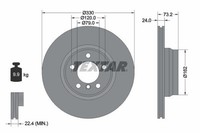 2X Textar Bremsscheibe 92242005 FüR BMW