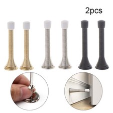 Sleek Stainless Steel Spring Door Stopper Enhances Door Appearance Long lasting