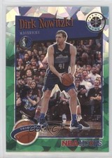 2019 NBA Hoops Premium Stock Tribute Green Cracked Ice Prizm Dirk Nowitzki 04ag