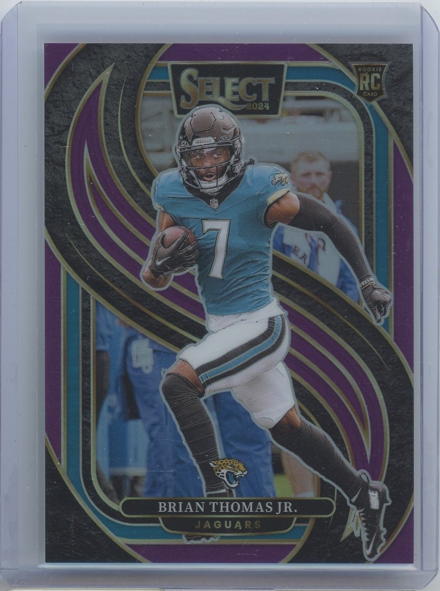 2024 Select BRIAN THOMAS Jr Purple Prizm /75 Premier Level RC Rookie