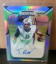 2019 Panini Prizm Draft Picks Tyre Brady Auto Silver Prizm #293 Football R1J:118