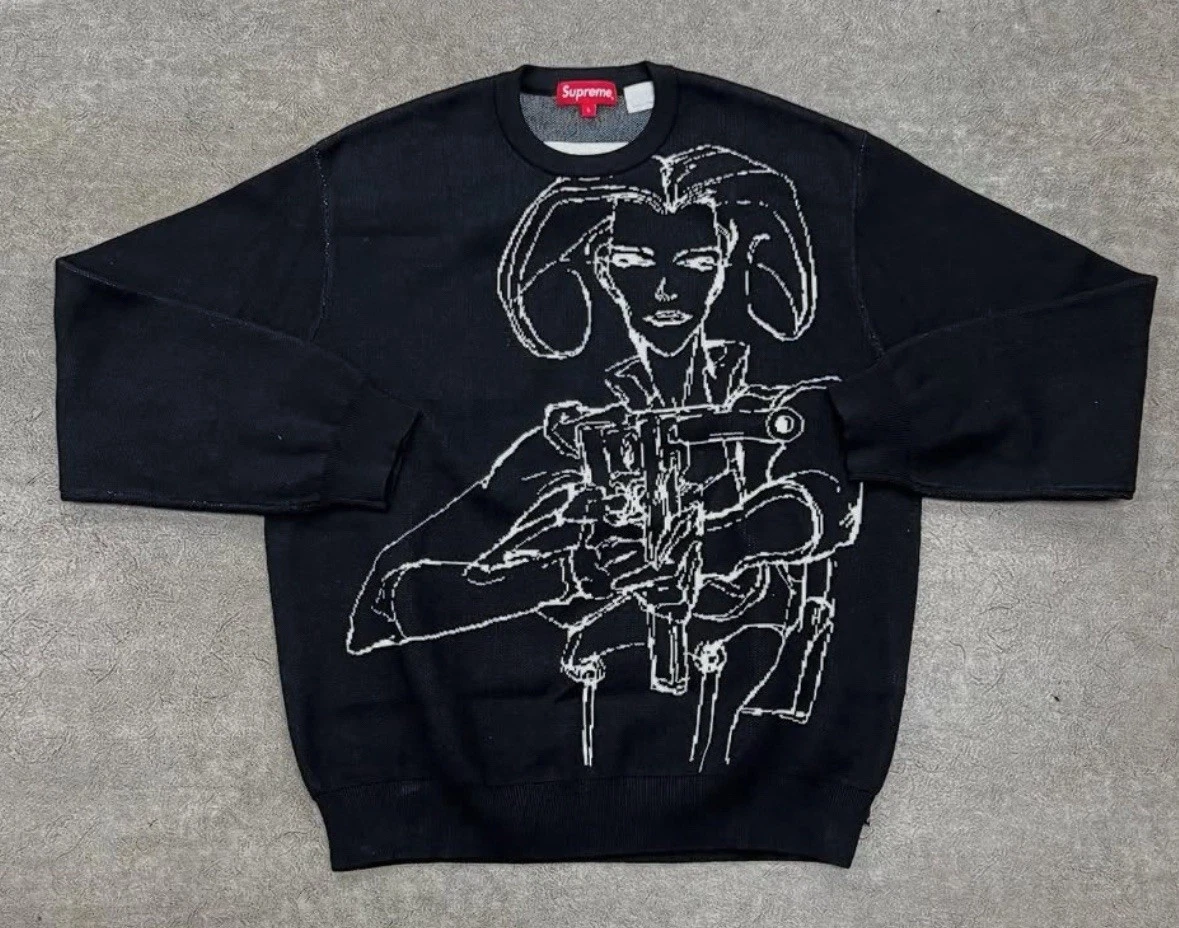 Pull Supreme Aeon Flux tricot rare anime streetwear collab