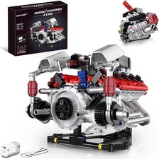 LED-Enabled V8 Engine Model Kit with APP Cont...