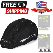 Bike Helmet Cover with Reflective Stripes Waterproof Windproof Bicycle Helmet...