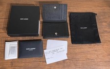 Saint Laurent Authentic case/Card Case Business Card Holder Black 469338
