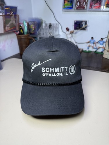 Vintage Jack Schmidt Cadillac Black Rope Snapback O’Fallon, IL - Picture 2 of 8