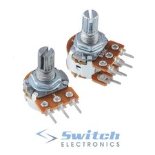 16mm Variable Resistor Potentiometer Pot Lin Linear Log Logarithmic