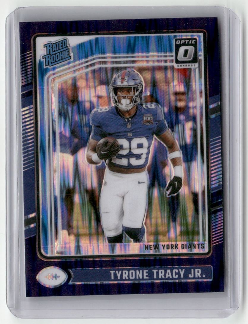 2024 Donruss Optic Purple Shock Tyrone Tracy Jr. Rookie New York Giants #259