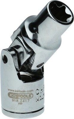 KS TOOLS 1/4'' Torx-E-Stecknuss mit Gelenk, E8