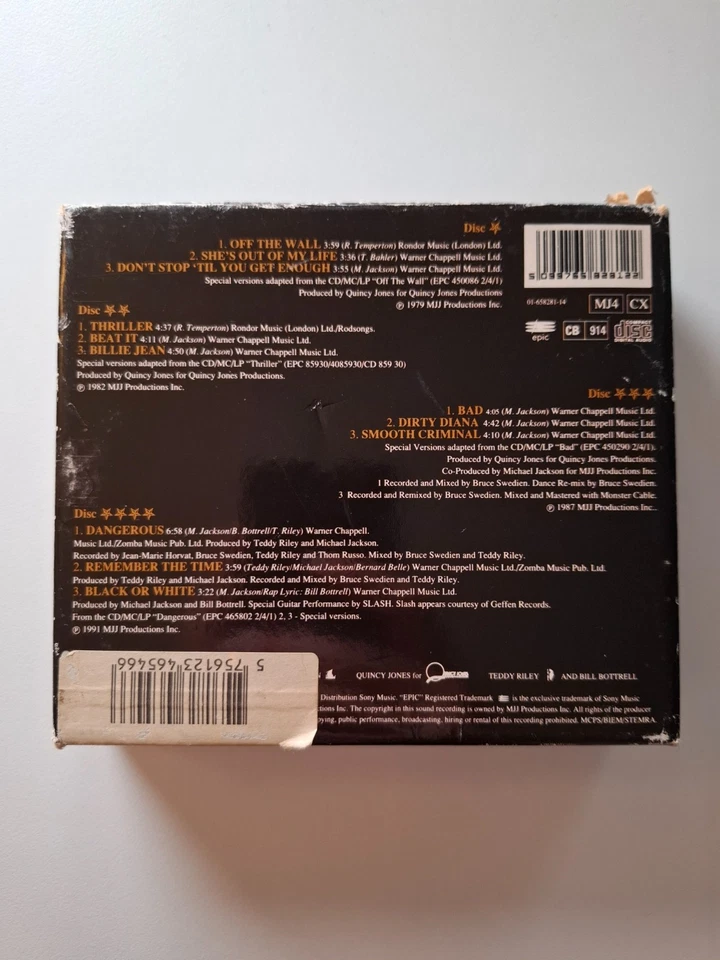 Michael Jackson – Tour Souvenir Pack - 4 Picture CD Single Zustand Sehr gut - Bild 2 von 4