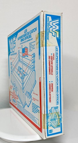 Vintage wwe WWF Hasbro Official Wrestling Ring - Factory Sealed - HIGH GRADE - Picture 8 of 19