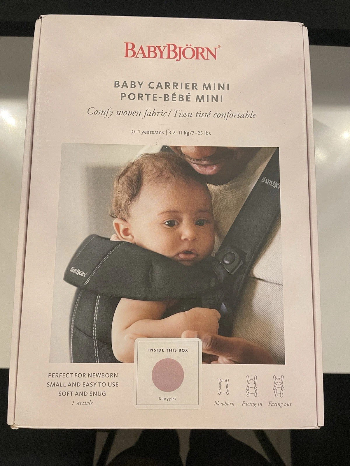Baby bjorn Mini Baby Carrier, Dusty Pink