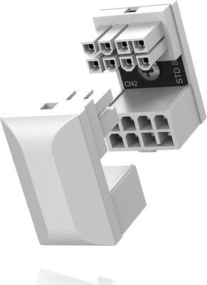 EZDIY-FAB GPU VGA PCIe 8 Pin U Turn 180 Degree Angle Connector Power Adapter... 