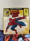 Spider Man vintage 1977 the Amazing SpiderMan book Comic and record set Vinyl Lp