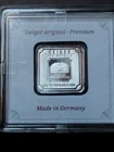 Geiger 5-Gram .999 Fine Silver German Feinsilber Bar Sealed in Assay "Sweet"