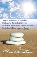 Konfirmation - GlüCkwunschkarte Im Format 11,5 X 17 Cm Mit Umschlag - Steine Am