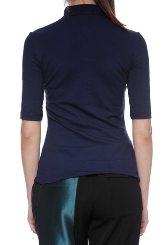 POLO LACOSTE DONNA MANICA 3/4 art. PF6969-001 BLANC e PF7844 (66G ROSA - 166 BLU - Picture 20 of 20