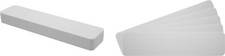 30 7" Record Shelf Index Divider Cards - 2"x8-1/2" White Standard 30mil Thick