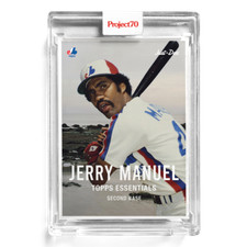 Jerry Manuel Topps Project 70 Don C #102 /1404 1957 Design with Box