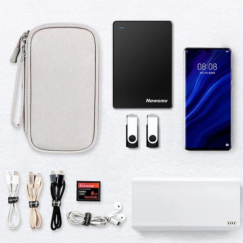 Travel Organizer Bag Cable Storage Organizers Pouch Carry Case For Cable Cord - Photo 4/11