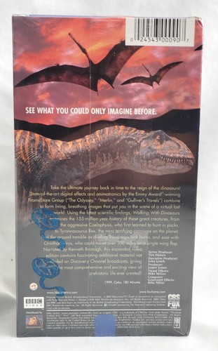 WALKING WITH DINOSAURS VHS Double Cassette Set BBC Video NEW SEALED - Picture 2 of 3