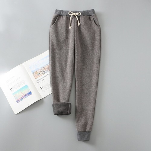 Women Fleece Lined Trousers Pants Sport Trackpants Solid Loose Casual Thick - Picture 5 of 21