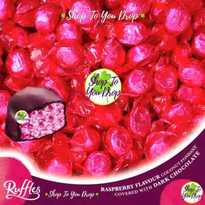 Studio Sweets Raspberry Ruffles JAMESONS RASPBERRY RUFFLES SWEETS 10 20 30 & 60 Dark Chocolate Valeo ...