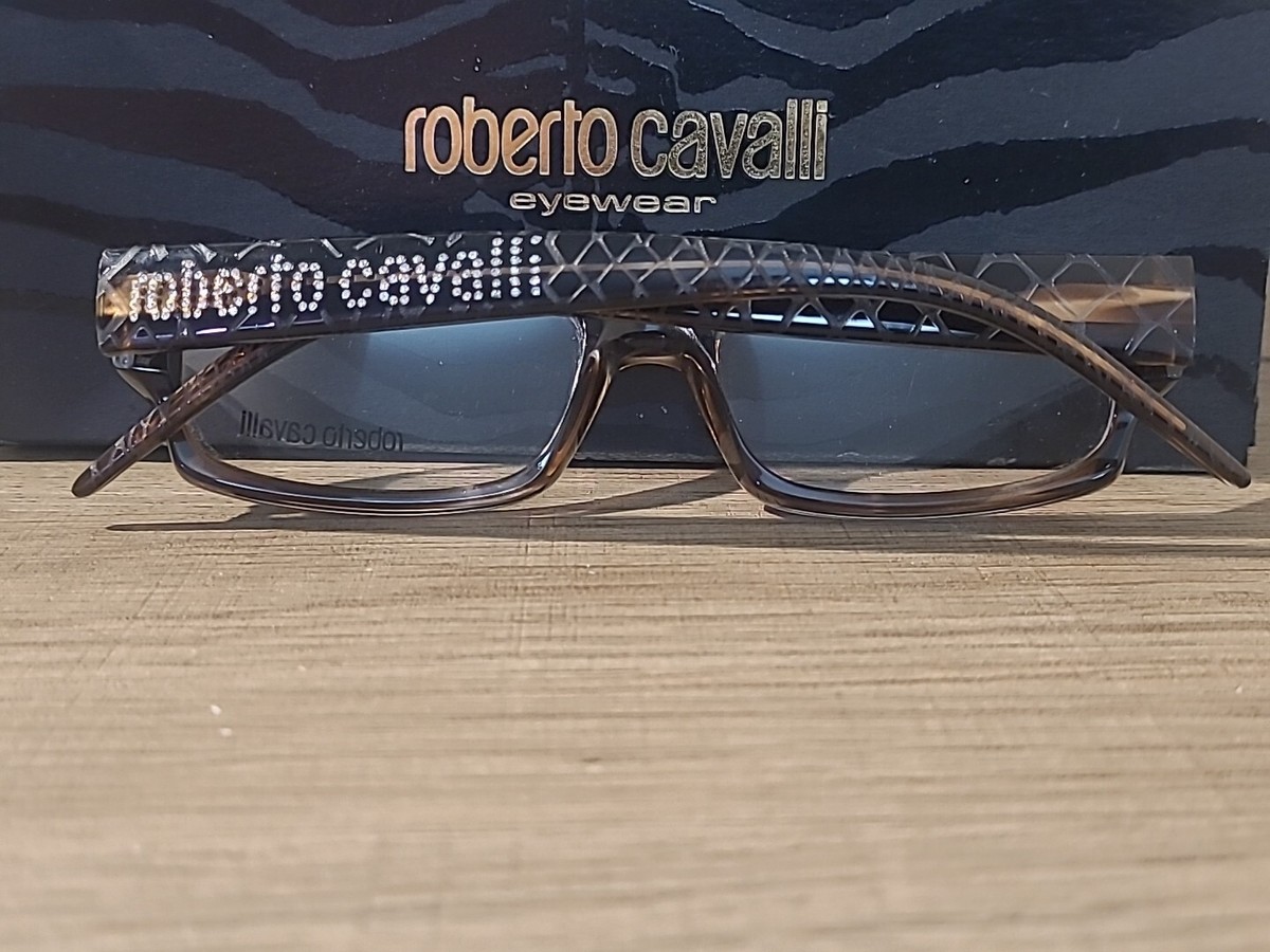 Roberto Cavalli Flora 202 M81 51-16-135Brown Crystal Eyeglasses