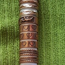 BEAUTIFUL Hand Crafted Copper Ring Band of Hearts Healing Effects Of Copper