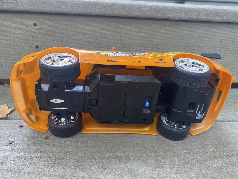 Fast & Furious Brian’s 1995 Toyota Supra RC 12” Remote Control Car USB Jada Toys - Image 3 of 4