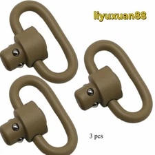1/2/3/4 pcs New Tan Color Printed 1.25 inch QD Sling Swivel Button Heavy Duty QD