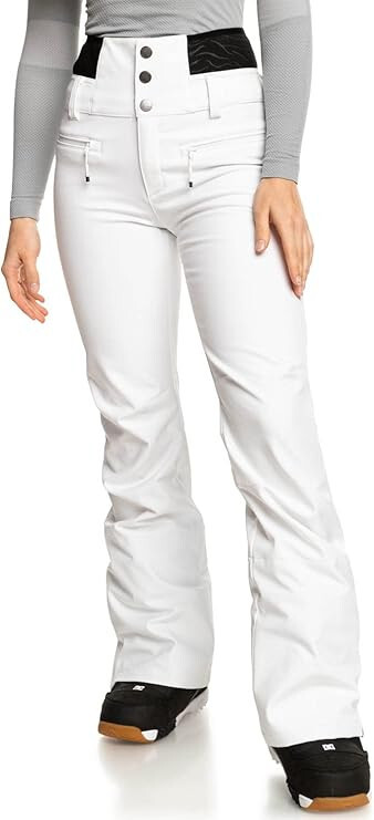 Женские зимние брюки Roxy Womens Rising High с технологией DryFlight Ярко-белого цвета большого размера 36590₽