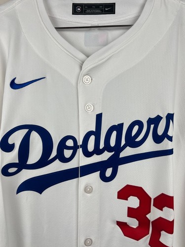 Custom Los Angeles Dodgers Nike Limited Home Jersey White #32 Clayton Men’s 2XL - Picture 9 of 9